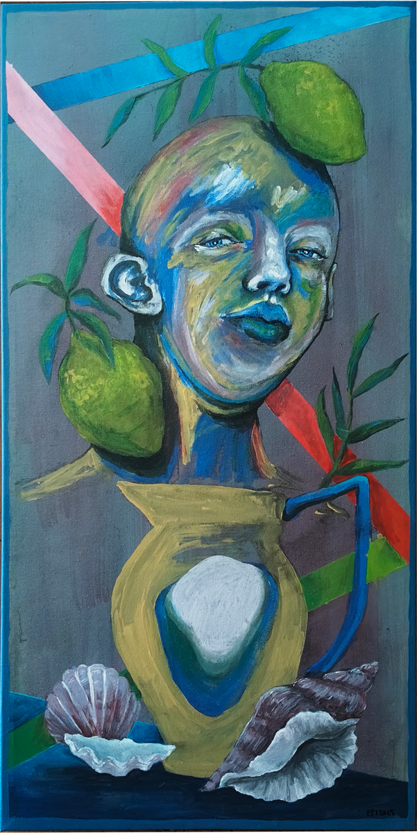 Elisa Peluzzi Acryl audf Leinwand Gemelde Baden